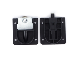 Rueda Para Puerta Corredera Con Rodamiento De Plástico Negro, Accesorio Para Herrajes De Muebles.