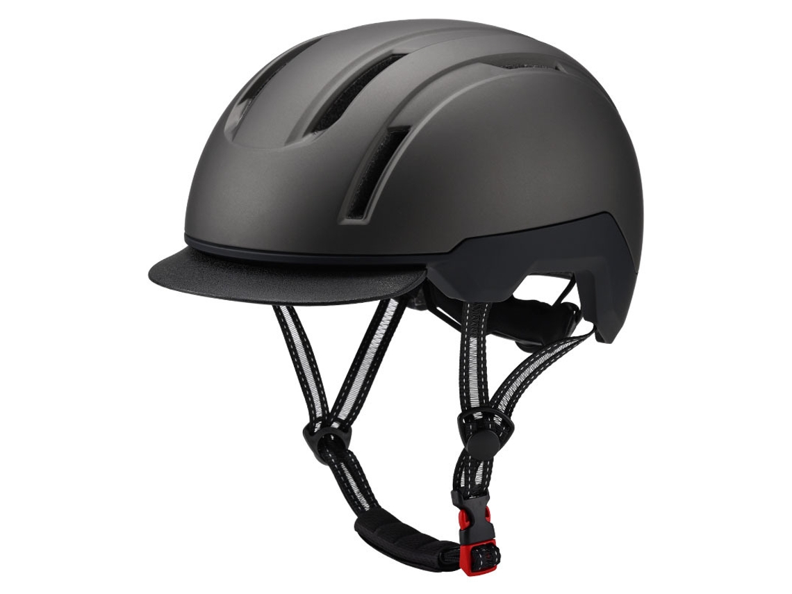 Capacete para Bicicleta Urbana com Viseira Solar Tamanho 55-60cm MDUG