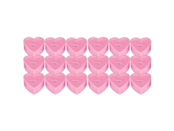 18 Minivelas En Forma De Corazón Con Fragancia De Lavanda Y Rosa Para Una Decoración Romántica.