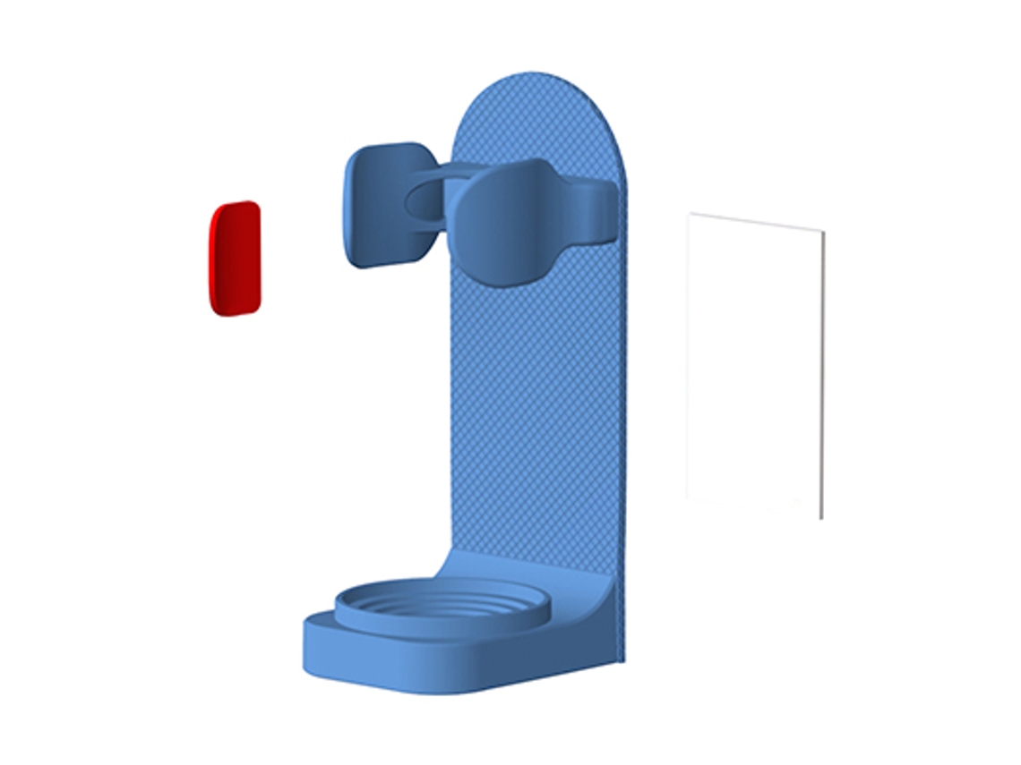 Soporte ajustable para cepillo de dientes eléctrico, base de silicona antideslizante, soporte de pared Mdug (azul)