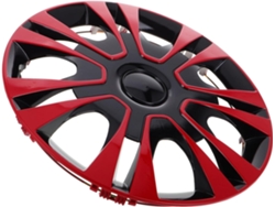 Embellecedor De Rueda Rojo, Tapacubos, Accesorio Para Coche, Práctico Y Elegante, Compatible.