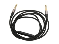 Cable De Extensión Para Auriculares De 3,5 Mm Macho A Macho Con Micrófono Y Control De Volumen, 115 Cm