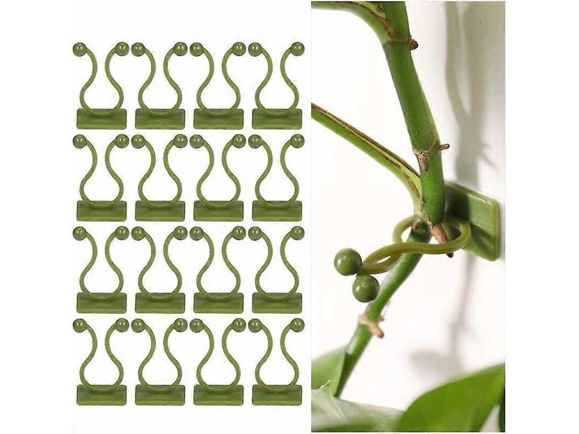 100 Clip Para Plantas Trepadoras, Clip Autoadhesivo Verde, Fijador De Pared, Soporte De Plantas, Clip Para Vides Y Alambre