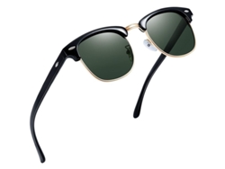 Gafas De Sol Polarizadas Semi Al Aire Con Protección Uv400, Estilo Retro, Unisex.