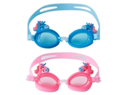 Gafas de natación para niños de 3 a 12 años, antivaho, con protección UV y tapones para los oídos. Diseño antivaho.
