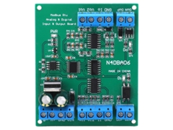Módulo Analogico A Digital Rs485 8 Canales Adc Dac Conversor Placa Io N4dba06 12v Cc