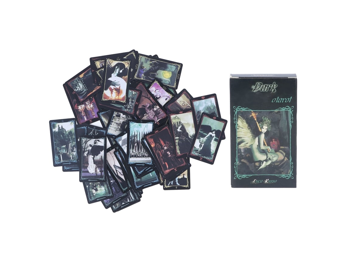 2026-78 Cartas Tarot Tema Ángel Oscuro Retro Juego De Adivinación Para Fiesta Y Reunión