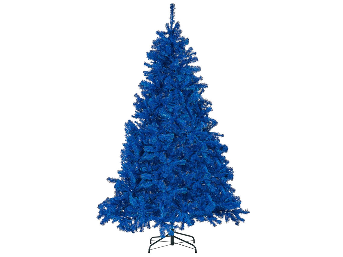 Árbol de Navidad BELIANI Farnham de PVC Azul 150x150x210