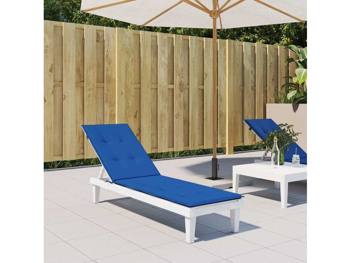 Cojín para silla de terraza x50x4 cm azul royal Dkd Home Decor (75105)