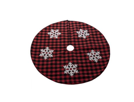 Falda de árbol de Navidad Tela navideña para Base de árbol Cubre Pie Alfombra para Navidad Fiesta de año Nuevo Vacaciones 101cm Nieve SELEOK