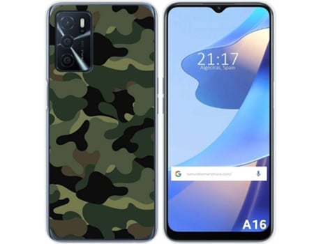 Carcasa Oppo A16 / A16s TUMUNDOSMARTPHONE Camuflaje