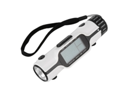 Reloj despertador digital Baok-Led con linterna, termómetro y visualización de la hora mundial para viajes y lectura.
