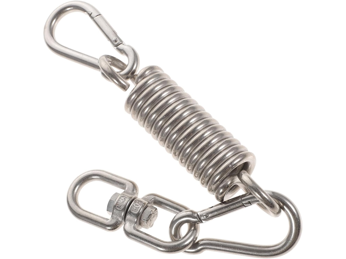 Ganchos Para Columpios Inoomp De Acero Inoxidable Con Resorte Y Mosquetones,s A La Corrosión, De Alta Resistencia, Para