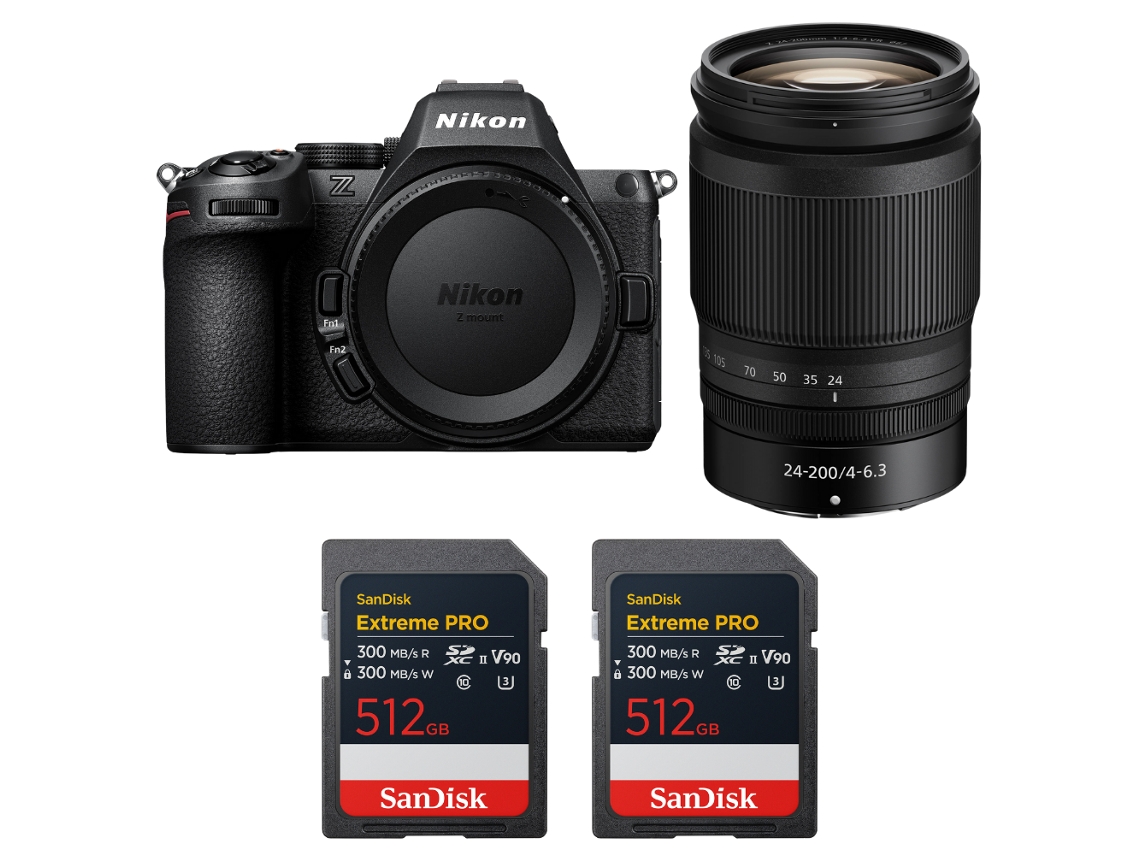 Nikon Z5 Ii + 24-200mm F/4-6.3 Vr + 2 Sandisk 512gb Extreme Pro Uhs-ii Sdxc + Nikon En-el15c + Ebook “20 Consejos Para Fotos Que Impactan”