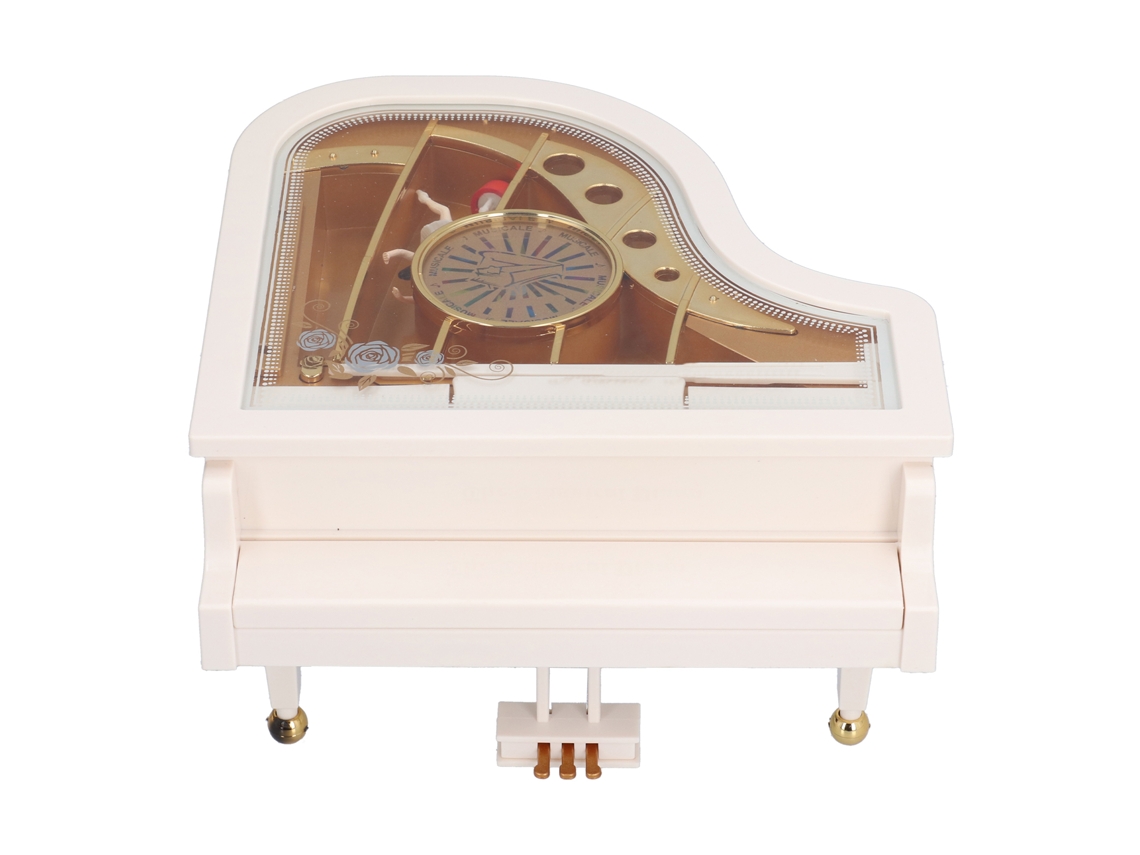 Caja de música de piano con bailarina clásica Giratoria Mecánica, regalo de gran tamaño con Engranaje
