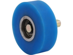 Rodillo de caucho de silicona azul para máquina de recubrimiento con eje, 10 mm de diámetro y dimensiones 60 x CHABERLU
