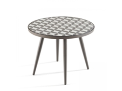 Mesa de centro redonda con motivo de mosaico Ø 45 cm
