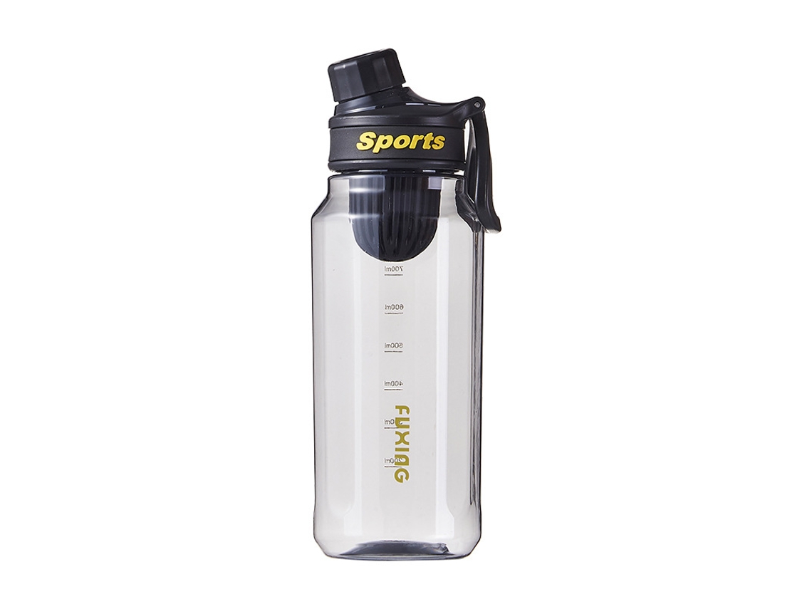 Vaso de agua deportivo, hervidor portátil para exteriores, vaso de plástico con separador de té