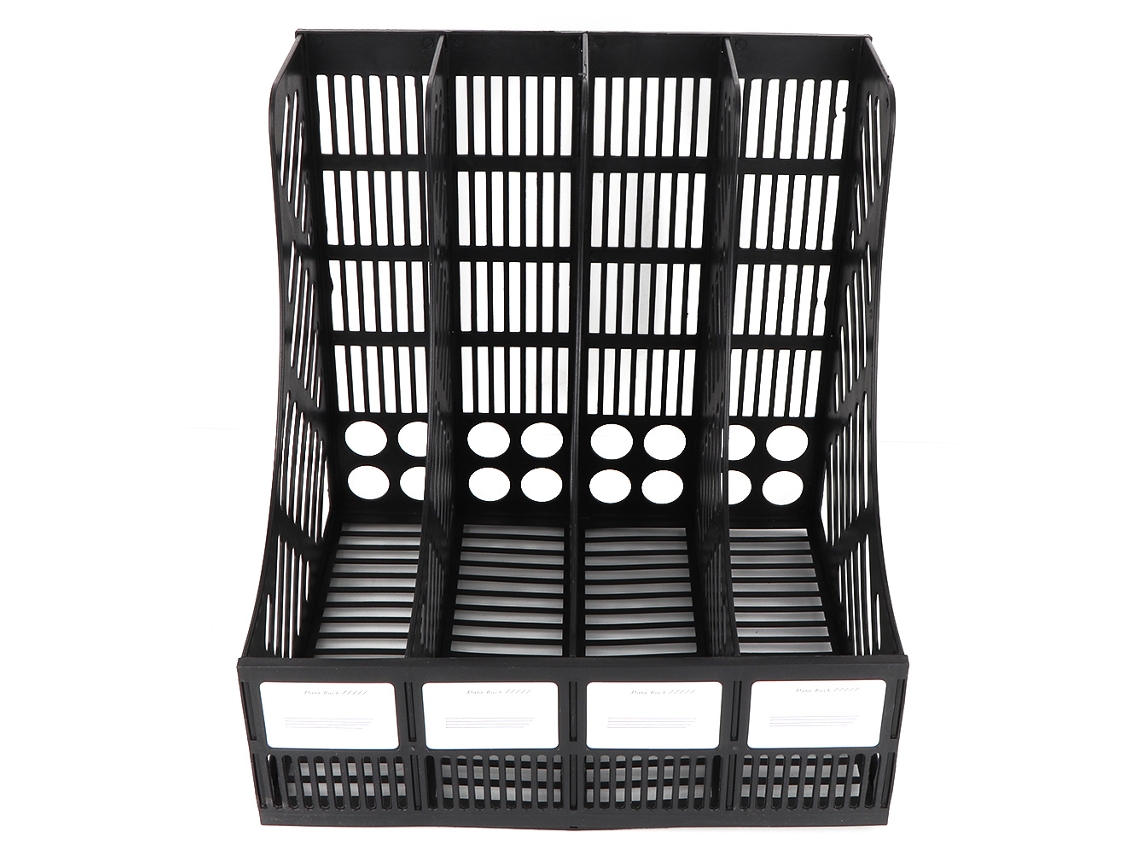 Portadocumentos de 4 compartimentos, organizador de archivos para suministros de oficina