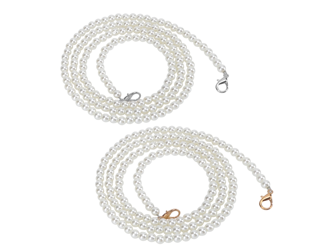 2 Piezas De Correas De Bolso De Oro Y Plata, Cadena Accesoria Para Teléfono Móvil Y Joyería, 1 Metro