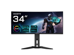 Monitor GIGABYTE MO34WQ2BT (Negro - 34" - Enchufe EU - Flicker free - Wide Quad HD - 0,03 ms)