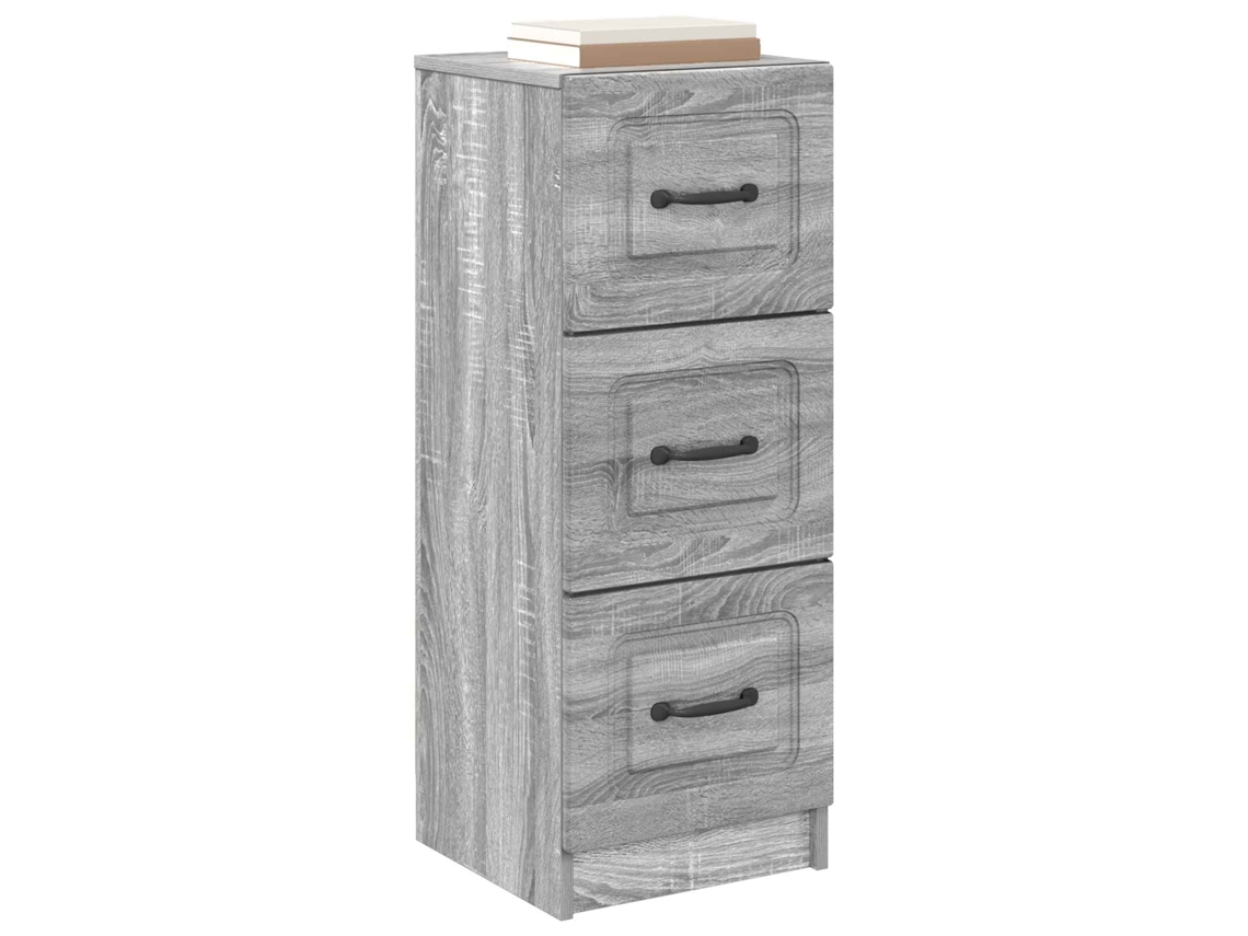 Maison Exclusive - Cajonera Gris Sonoma 33 X 34,5 X 87 Cm Madera De Ingeniería