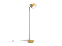 Lámpara de pie Luise de metal amarillo Ledkia