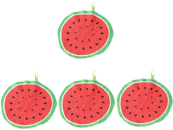 Juego de 4 toallas de mano reutilizables con estampado de frutas para colgar en la cocina. Vayotoy