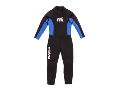 Macacão de Neoprene Infantil de Manga Comprida com Zíper Nas Costas Ocean Preto 10 Yearsmistral