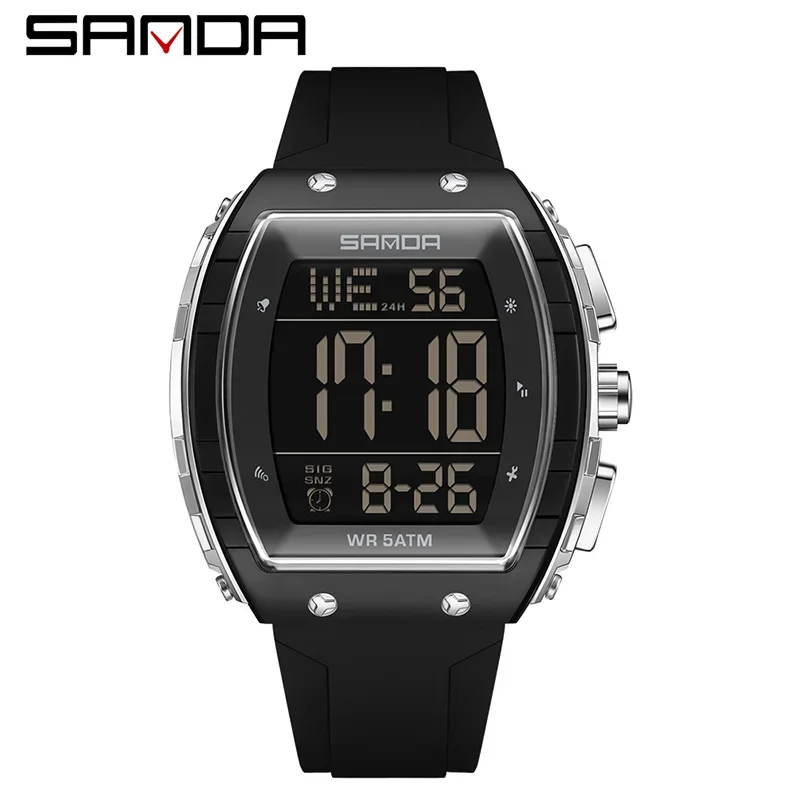Reloj De Lujo Para Hombre, Reloj Deportivo Digital Resistente Al Agua