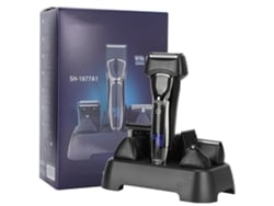 Kit De Afeitado Multifuncional Para Hombres Cortapelos Eléctrico Y Recortador De Barba