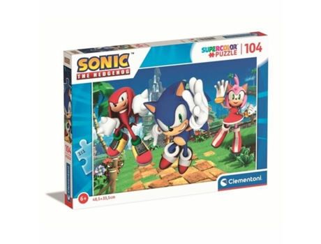 Puzzle Clementoni Sonic + 6 Años 104 Piezas
