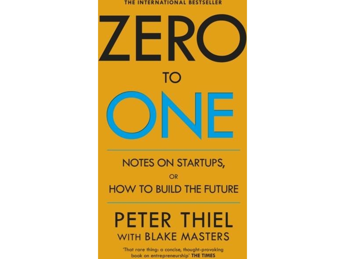 Libro Zero To One de Peter Thiel With Blake Masters (Inglés)