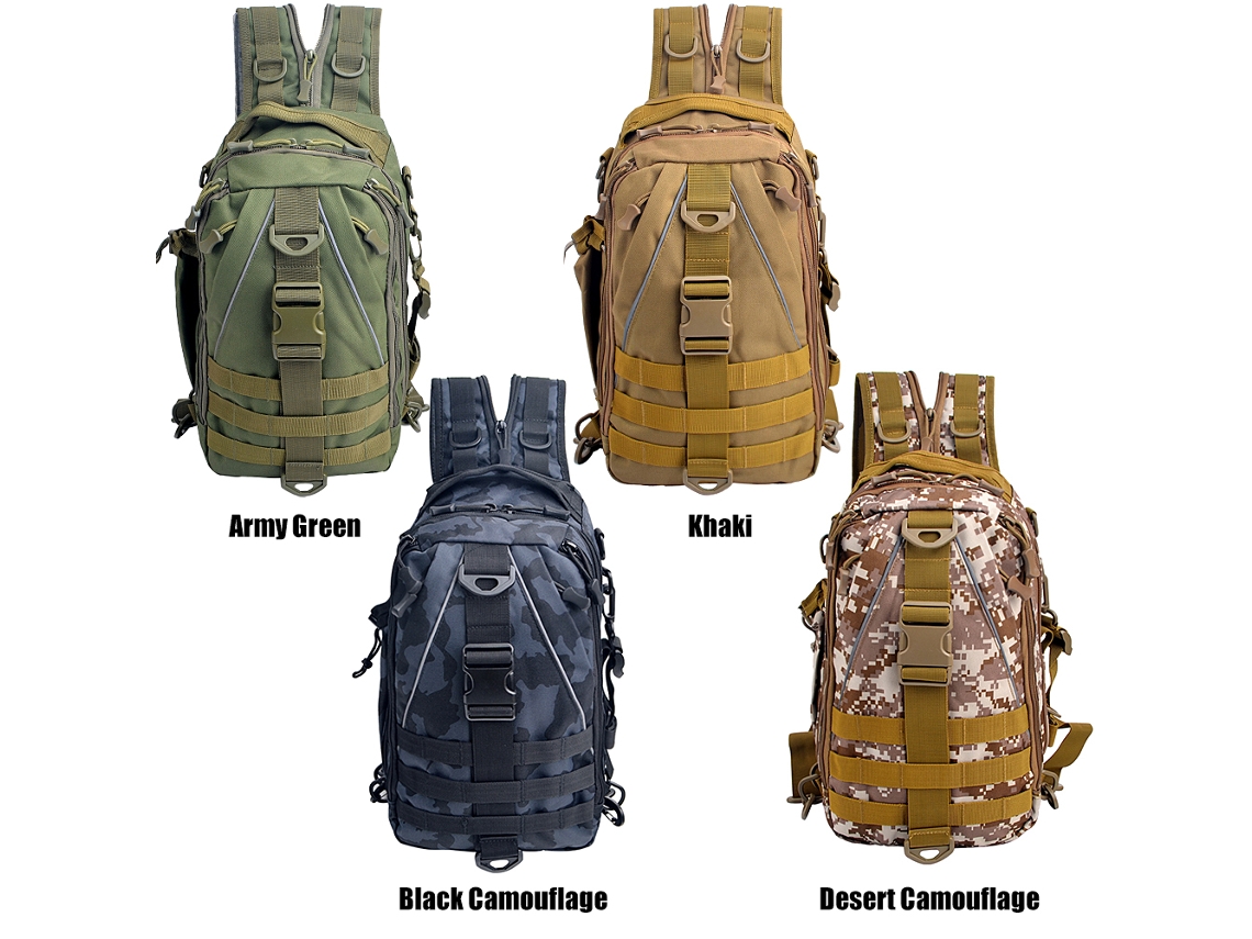 Mochila táctica multifuncional Danu26 para pesca, senderismo y escalada.