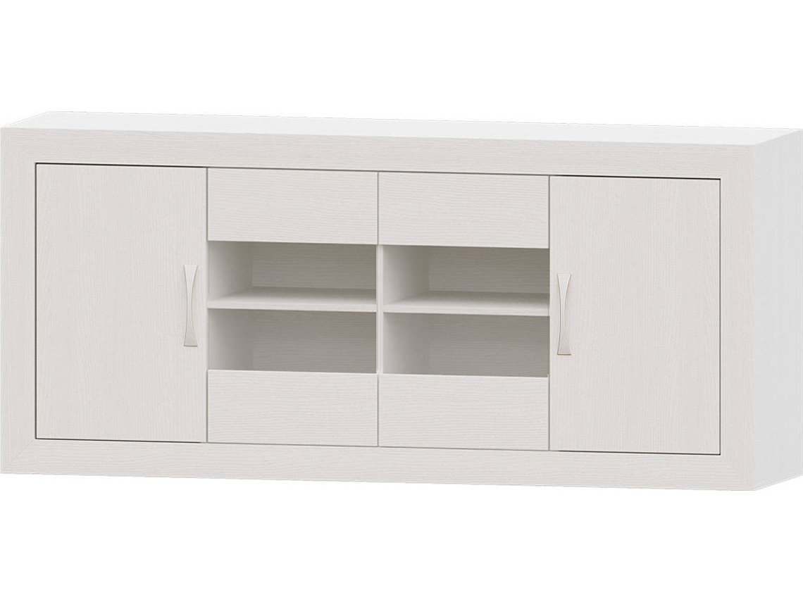Aparador MUEBLAM Niza (Blanco - Melamina - 160x80x42 cm)