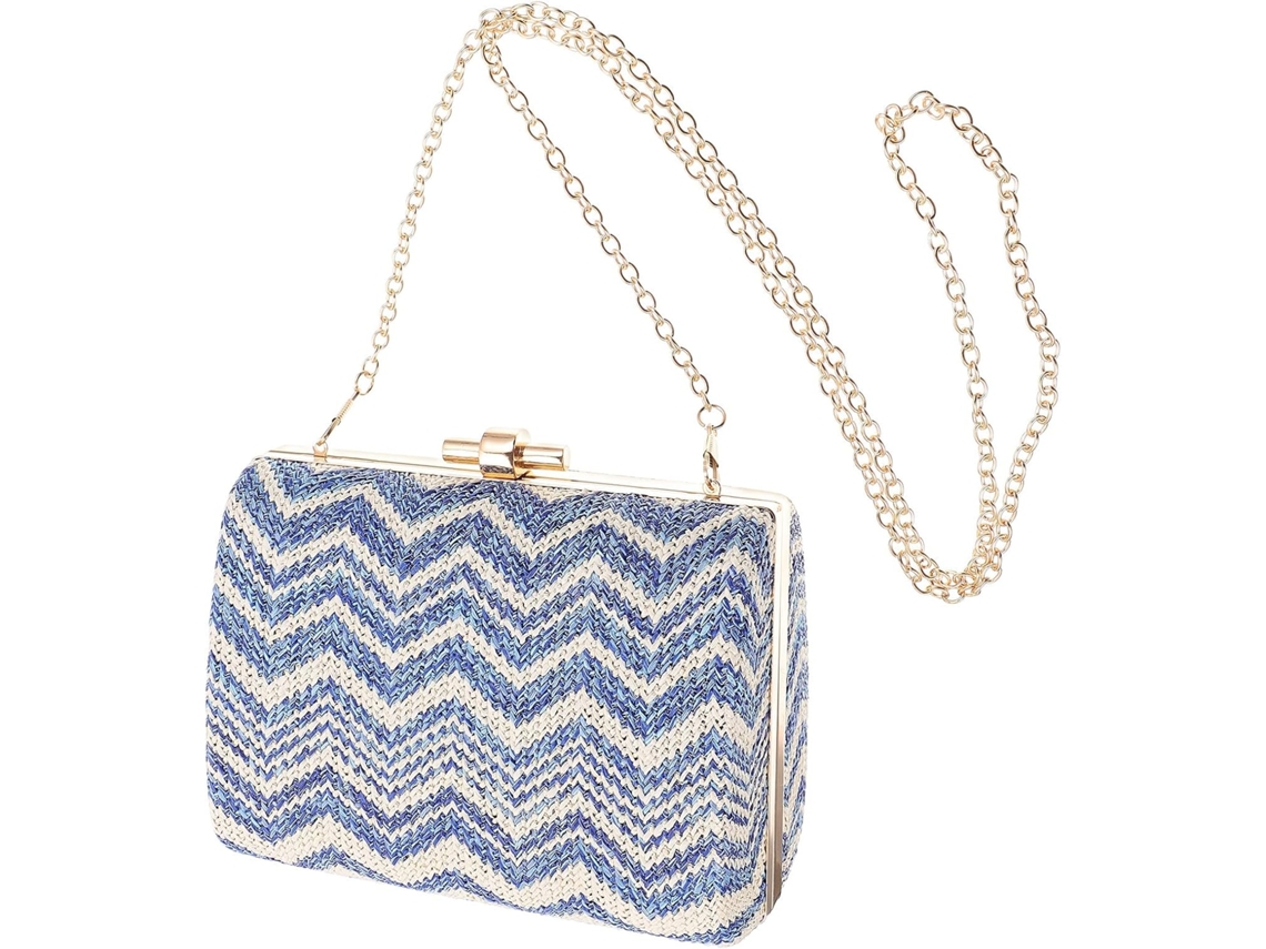 Bolsa De Almacenamiento Para Bolso De Hombro De Mujer, De Plástico Azul Resistente A Los Daños.