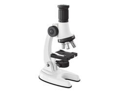 Microscopio óptico infantil, juguete educativo, aumento de 100x a 1200x, blanco. Siurn