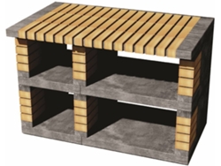 Módulo para Barbacoa MOVELAR Pan America (Ladrillo Tintado - 120x70x220cm)