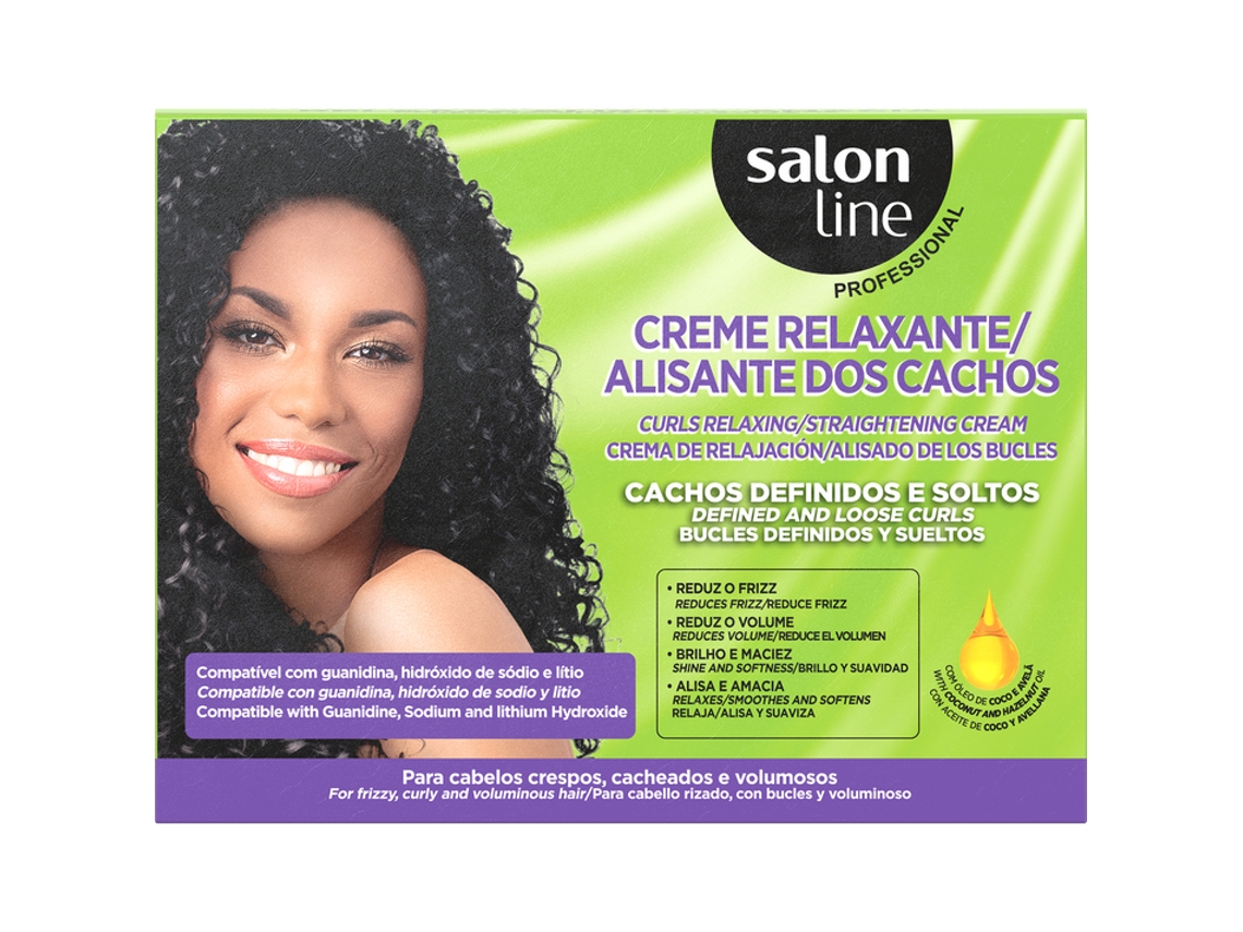 SALON LINE Crema Relajante para Definir y Rizos Sueltos Coco/Avellana 200g