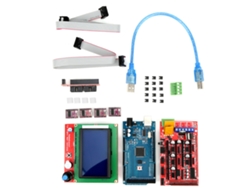 Kit De Controlador Para Impresora 3d Ramps Mega 2560 R3 Con Controlador 8825 Y Pantalla 12864