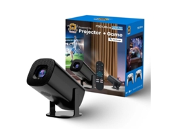 Miniproyector portátil Szsmart P30u, Android 11, 2 GB + 8 GB, Wi-Fi 6, corrección trapezoidal automática, 4K 240p ANSI, con 2 gamepads y 36 000 juegos retro (720p nativo)