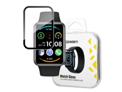 protector de vidrio templado 9H para Huawei Watch Fit 2 - negro WOZINSKY