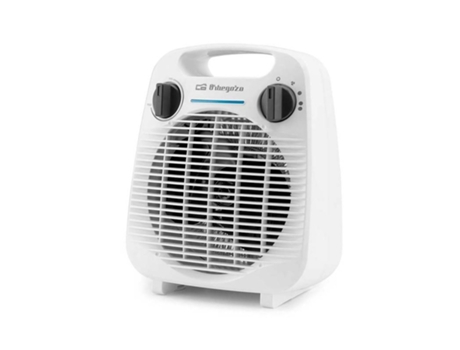 Calefactor Termoventilador Compacto ORBEGOZO 2000 W Calor Instantáneo Modo Ventilador Color Blanco