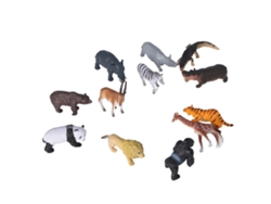 Dan26-12pcs Figuras De Animales Selváticos Juguete Realista Set De Juguetes Para Niños Navidad