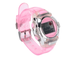 Reloj Deportivo Digital Rosa Resistente Al Agua Para Niños Con Cronómetro Y Luz Nocturna.