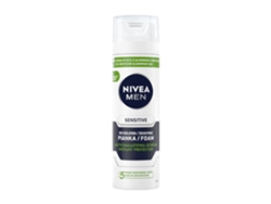 Espuma de afeitar Nivea para hombre para piel sensible, 200 ml, fórmula suave y calmante