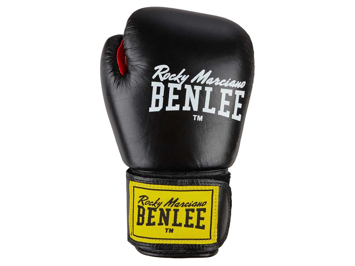 Luvas de Boxe de Couro Fighter Preto 14 Ozbenlee