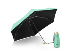 Mini Sombrilla Plegable Superligera, Protección Uv, Resistente Al Viento, Portátil, Doble Uso, Color Verde Aguacate.