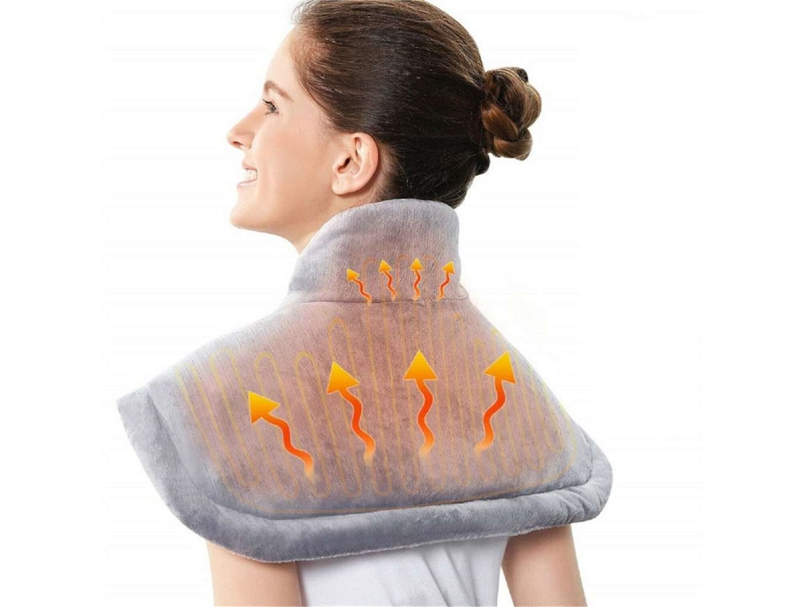 KOFIHETY Manta Eléctrica de Calentamiento Alivio para Hombro Cuello y Espalda