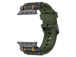 Correa universal XIAOMOYU para Apple Watch de 42/44/45/49 mm (Negro Verde)
